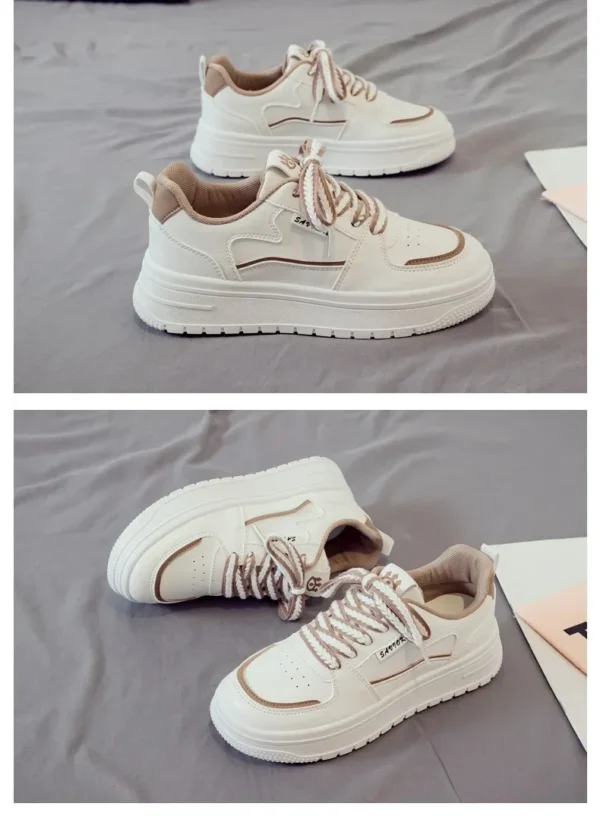 Platform Running Sneakers 2024 New Women Tennis shoes Woman Walking Chunky Sneakers white Casual Vulcanized Shoes - Image 11