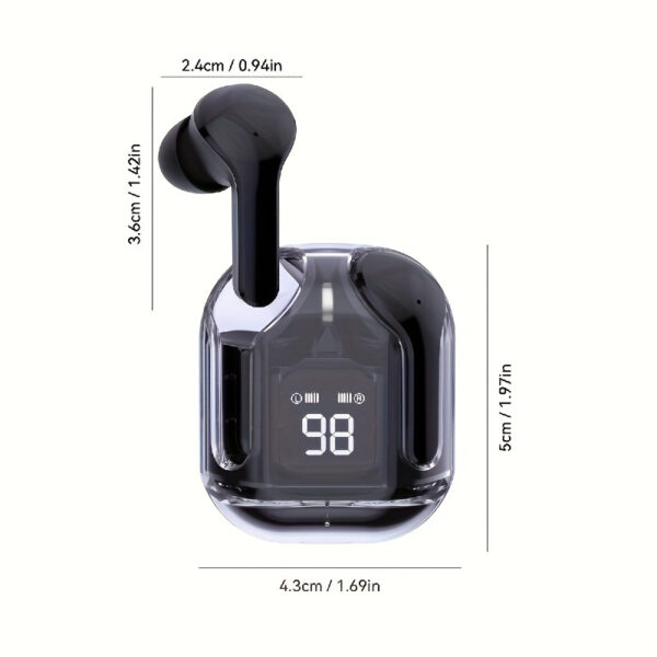 New Air39 Transparent Fashion ENC Noise Canceling Earbuds Wireless Headset Works With All Mobile Phones - Image 7