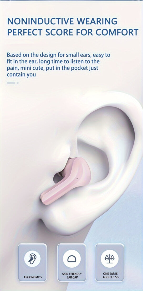 New Air39 Transparent Fashion ENC Noise Canceling Earbuds Wireless Headset Works With All Mobile Phones - Image 17