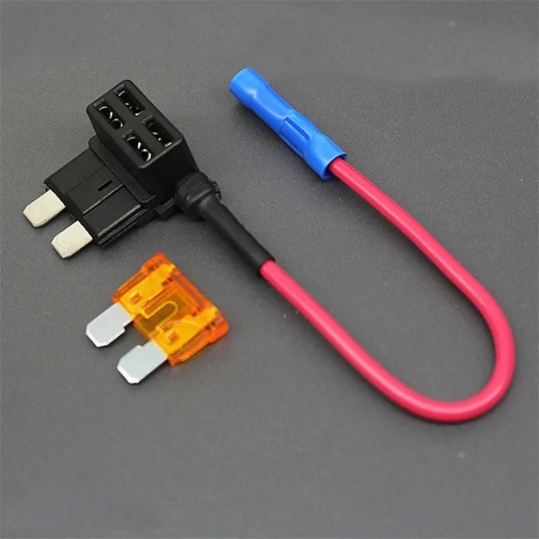 12V Fuse Holder Add-a-circuit TAP Adapter Micro2 Mini Small Standard ATM APM Blade Auto Fuse with Holder with 10A Blade Car Fuse - Image 2